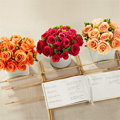 Dawn Rose Centerpiece –  Fleuriste Rive Sud, Longueuil PQ